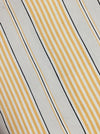 Yellow and gray striped ticking. Spain c.1950 - Lot of 2 pieces