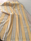 Yellow and gray striped ticking. Spain c.1950 - Lot of 2 pieces