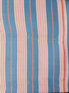 Fun mix of blue, pink and red stripes ticking. Spain c.1940 - Lot of 2 pieces