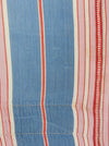 Fun mix of blue, pink and red stripes ticking. Spain c.1940 - Lot of 2 pieces