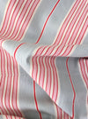 DISTRESSED - Pink and blue striped ticking. Spain c.1900 - Lot of 2 pieces