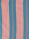 “Four pink stripes and one more” Cheerful ticking fabric. Spain c.1940 - 139×394 cm