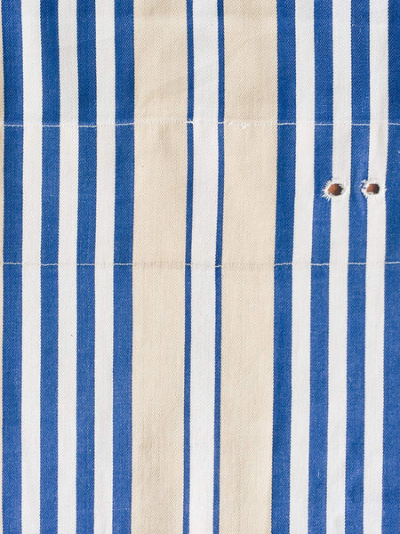 Blue Stripes Antique European Ticking Fabric Recovered Panels REC-RA-AZUL-003 - Ticking Depot
