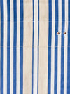Ticking in stripes blue, beige and white. Spain c.1950