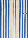 Ticking in stripes blue, beige and white. Spain c.1950