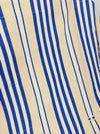 Ticking in stripes blue, beige and white. Spain c.1950