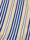 Ticking in stripes blue, beige and white. Spain c.1950