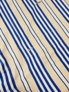 Ticking in stripes blue, beige and white. Spain c.1950