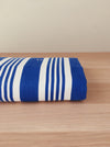 Striped ticking “sailor style” in blue and white. Spain c.1940 - 108×60 cm