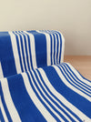 Striped ticking “sailor style” in blue and white. Spain c.1940 - 108×60 cm