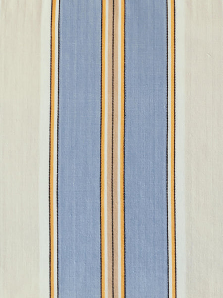 Blue Stripes Antique European Ticking Fabric Recovered Panels REC-RA-AZUL-008B - Ticking Depot