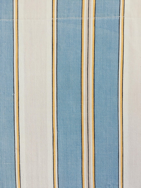 Blue Stripes Antique European Ticking Fabric Recovered Panels REC-RA-AZUL-008 - Ticking Depot