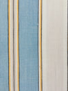 Light blue and gray striped ticking. Herringbone. Spain c.1950 - Lot of 2 pieces