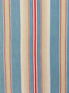 Light blue, red and white striped ticking. Spain c.1950 - 135×168 cm 