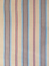 Blue, red and beige striped ticking. Spain c.1950 - Lot of 2 pieces