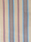 Blue, red and beige striped ticking. Spain c.1950 - Lot of 2 pieces