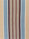 Blue, red and beige striped ticking. Spain c.1950 - Lot of 2 pieces