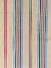 Blue, red and beige striped ticking. Spain c.1950 - Lot of 2 pieces