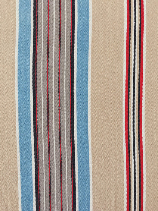 Blue Stripes Antique European Ticking Fabric Recovered Panels REC-RA-AZUL-012 - Ticking Depot