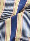 Blue, white and beige striped ticking. Spain c.1950 - Lot of 2 pieces