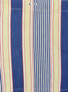 Blue, white and beige striped ticking. Spain c.1950 - Lot of 2 pieces