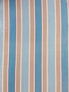 Blue, white and beige striped ticking. Spain c.1950 - 70×218 cm