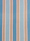 Blue, white and beige striped ticking. Spain c.1950 - 70×218 cm
