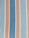 Blue, white and beige striped ticking. Spain c.1950 - 70×218 cm