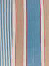 Blue, white and beige striped ticking. Spain c.1950 - 70×218 cm