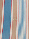 Blue, white and beige striped ticking. Spain c.1950 - 70×218 cm
