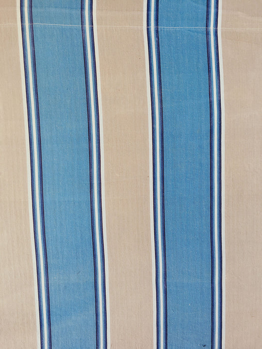Blue Stripes Antique European Ticking Fabric Recovered Panels REC-RA-AZUL-018 - Ticking Depot
