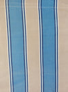 Blue and beige striped ticking. Spain c.1950 - 48×84 cm