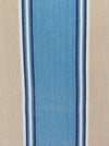Blue and beige striped ticking. Spain c.1950 - 48×84 cm