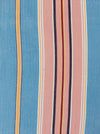 Blue, pink and red striped ticking. Spain c.1950 - 130×152 cm 