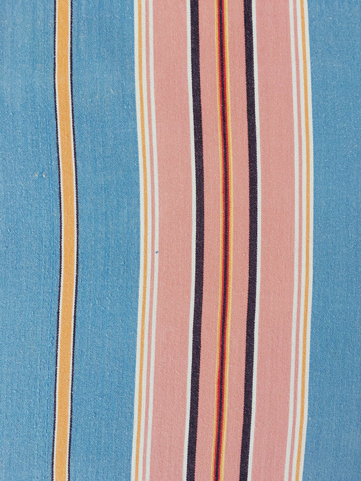 Blue Stripes Antique European Ticking Fabric Recovered Panels REC-RA-AZUL-020 - Ticking Depot