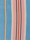 Blue, pink and red striped ticking. Spain c.1950 - 130×152 cm 