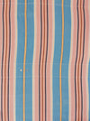 Blue, pink and red striped ticking. Spain c.1950 - 130×152 cm 