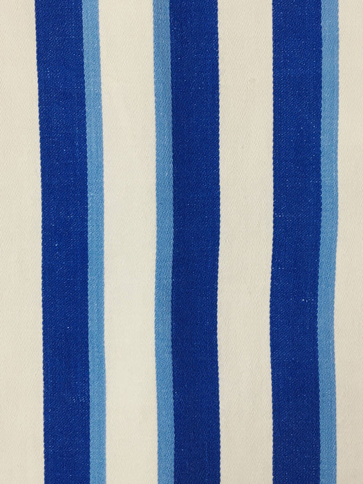Blue Stripes Antique European Ticking Fabric Recovered Panels REC-RA-AZUL-022 - Ticking Depot