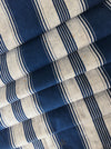 Blue and beige striped ticking. Spain c.1900