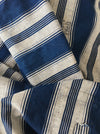 Blue and beige striped ticking. Spain c.1900