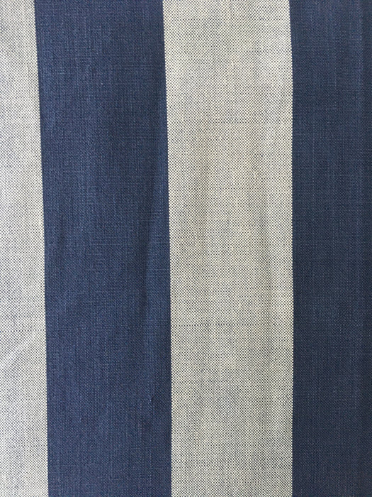 Ticking in blue and gray wide stripes. Spain. Very rare. Early 1900s - 107 cm × 4 meters