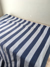 Ticking in blue and gray wide stripes. Spain. Very rare. Early 1900s - 107 cm × 4 meters