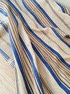 Blue and beige striped ticking. Spain c.1940 - Lot of 5 pieces