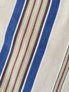 Blue and beige striped ticking. Spain c.1940 - Lot of 5 pieces