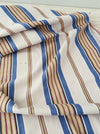 Blue and beige striped ticking. Spain c.1940