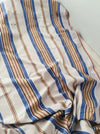 Blue and beige striped ticking. Spain c.1940