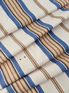 Blue and beige striped ticking. Spain c.1940
