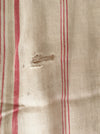 Red and beige striped ticking. Marvelous. Spain c.1900 - 4+ meters