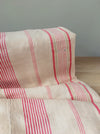 Red and beige striped ticking. Marvelous. Spain c.1900 - 4+ meters