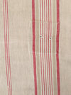 Red and beige striped ticking. Marvelous. Spain c.1900 - 4+ meters
